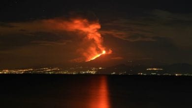 Etna eruzione vulcano