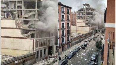 Madrid esplosione palazzo