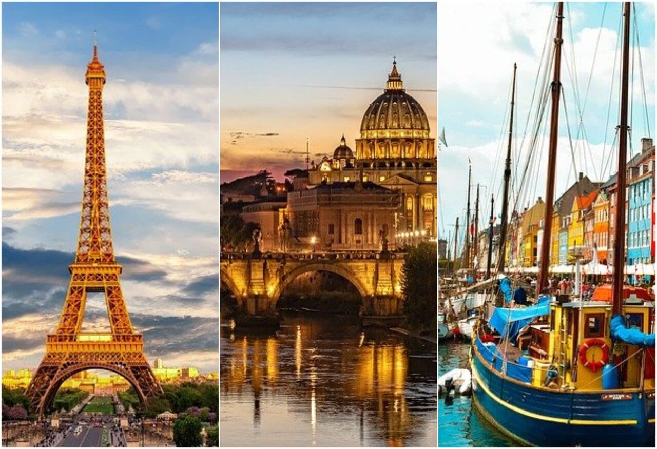 Parigi, Roma e Copenaghen