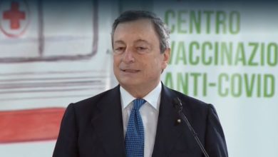 Mario Draghi premier Fiumicino