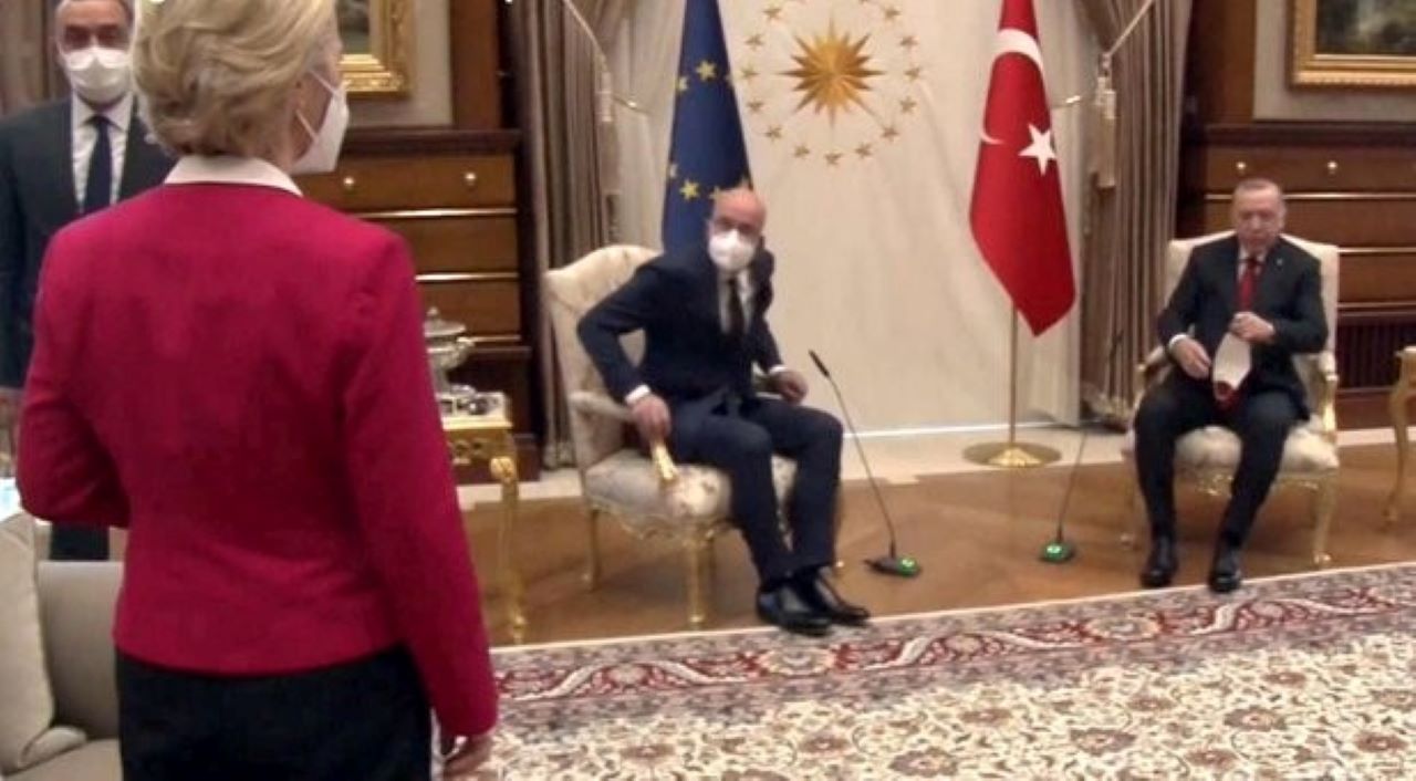 Sofa gate Von der Leyen Erdogan Draghi