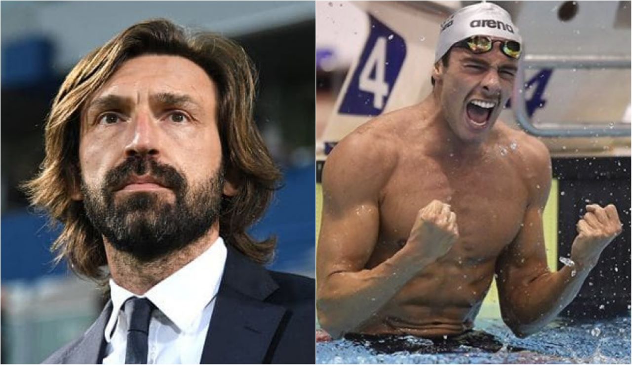 Coppa Italia Juventus Pirlo nuoto Italia Paltrinieri