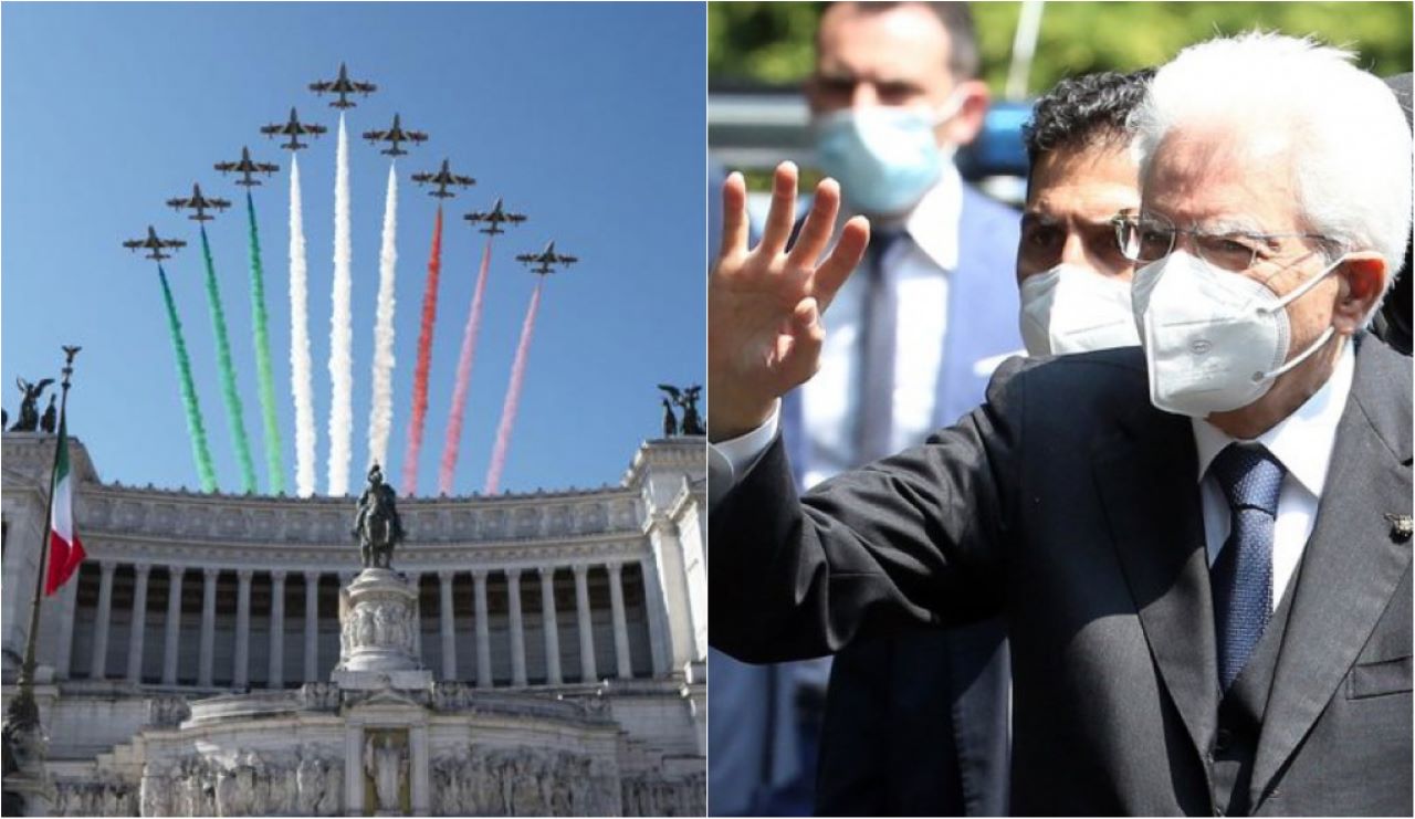 Festa Repubblica 2 giugno Mattarella frecce tricolori