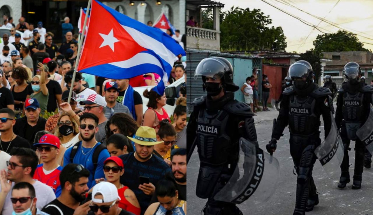 Cuba rivolta polizia arresti