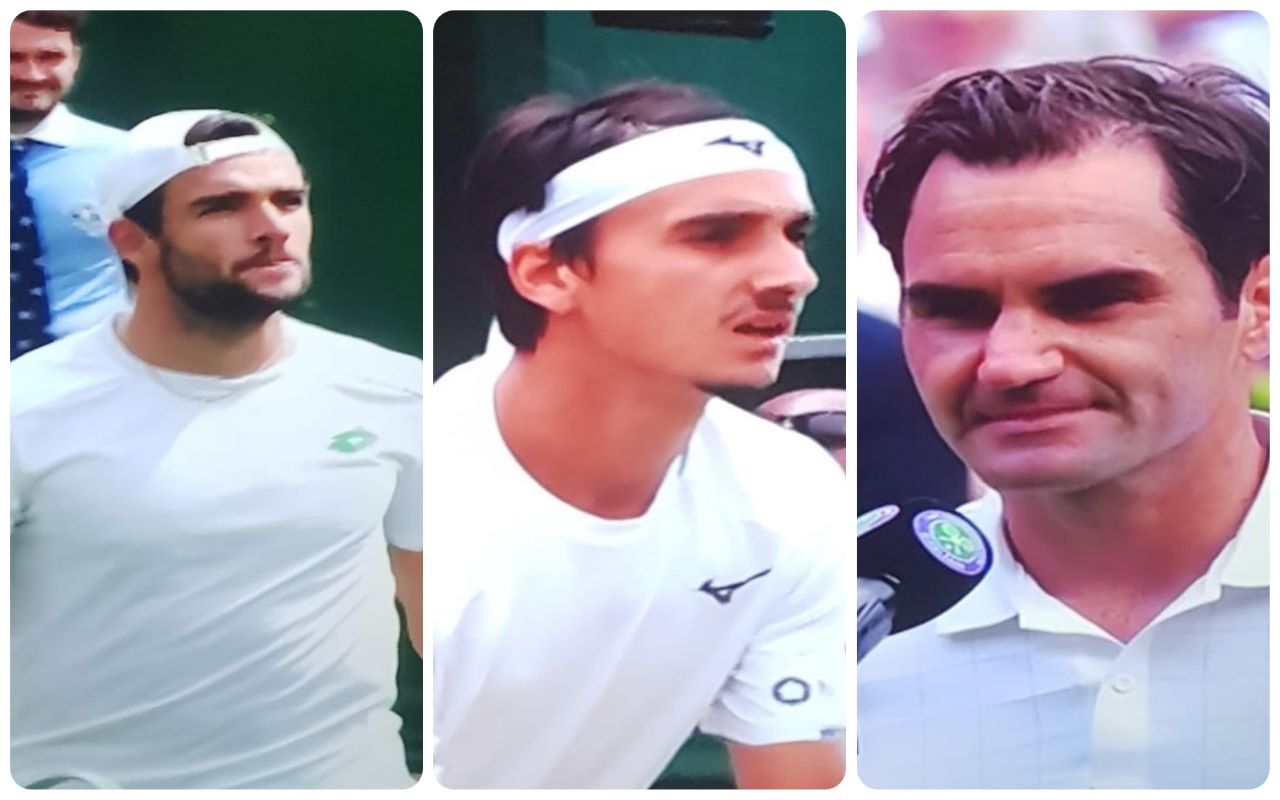 Wimbledon 2021 Berrettini Sonego Federer