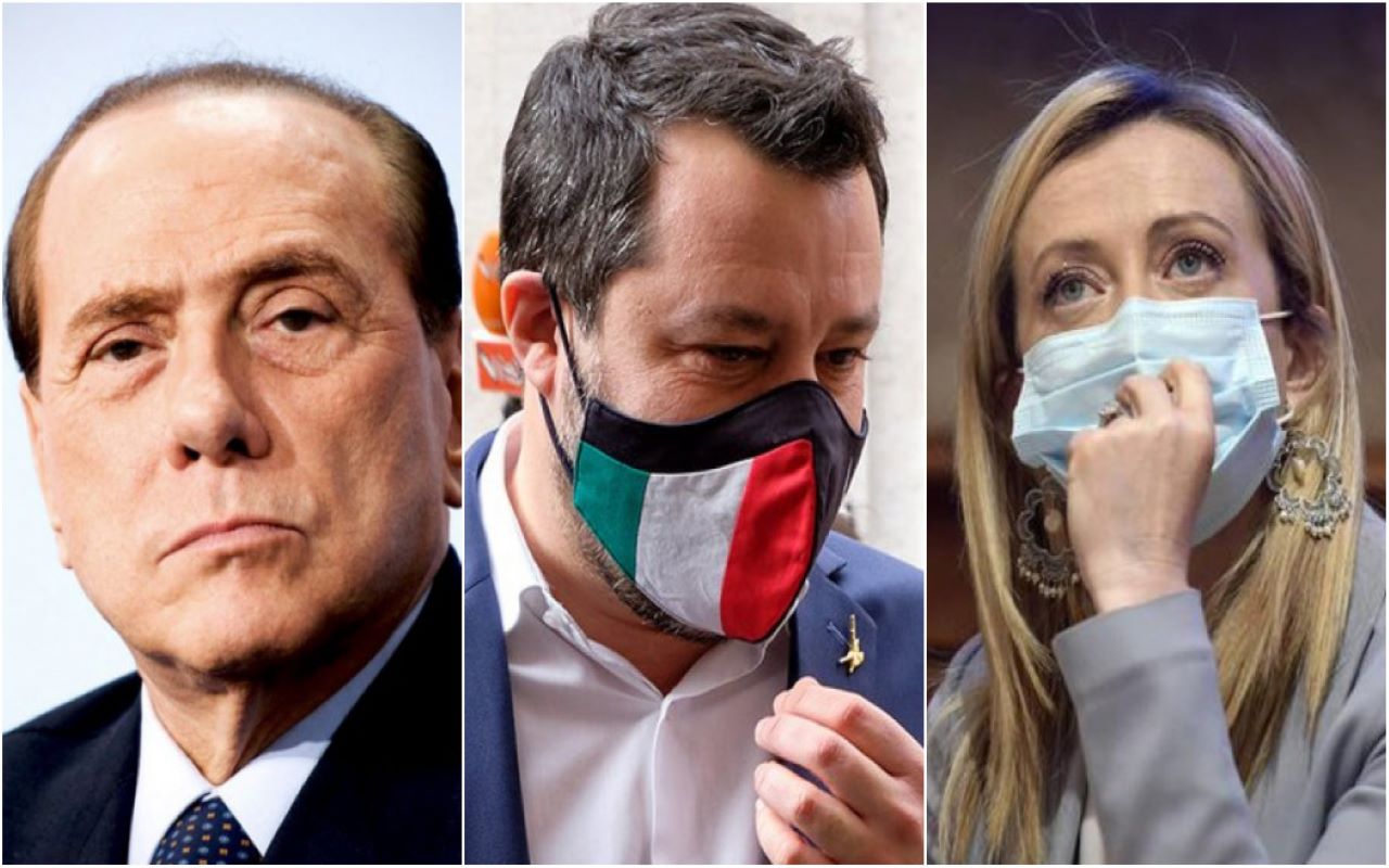 Berlusconi Salvini Meloni Quirinale