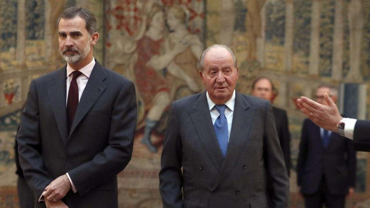 Juan Carlos e Felipe VI di Spagna