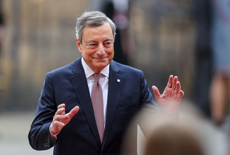Mario Draghi vertice UE di Praga 