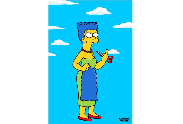 Marge Simpson Mahsa Amini Palombo