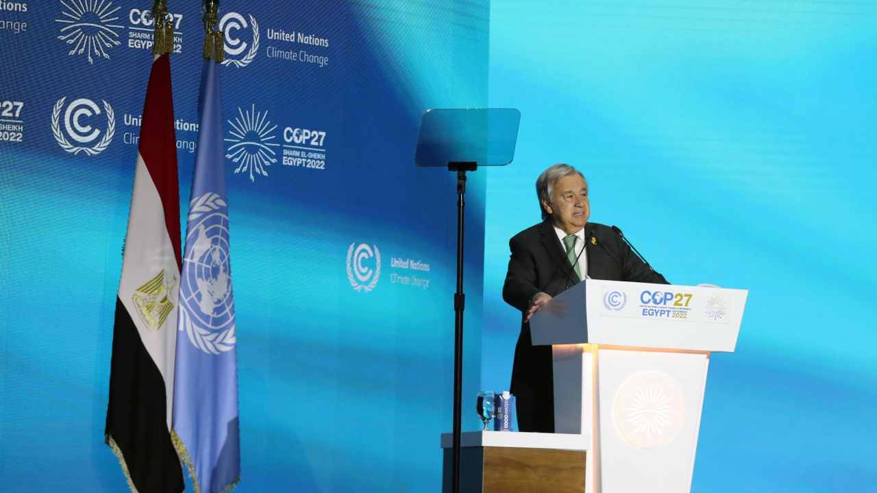 Antonio Guterres Cop27 clima