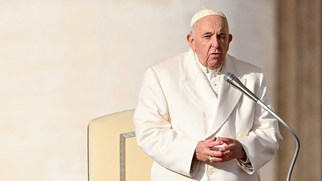 Papa Francesco durante Udienza Generale a San Pietro
