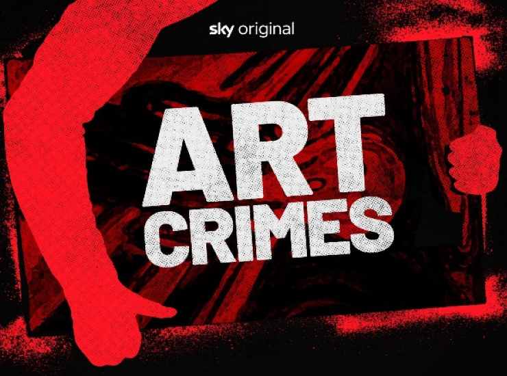 Logo della docu-serie Art Crimes di Sky Arte