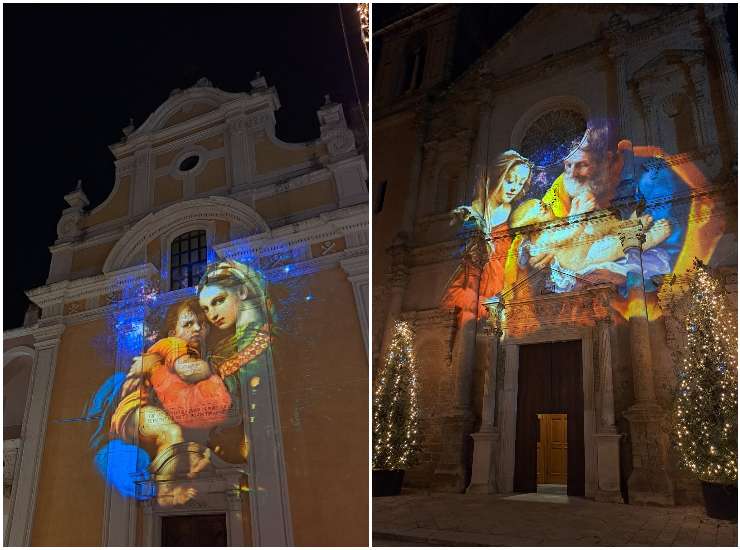 Fasano video mapping Natale 2022 Luci