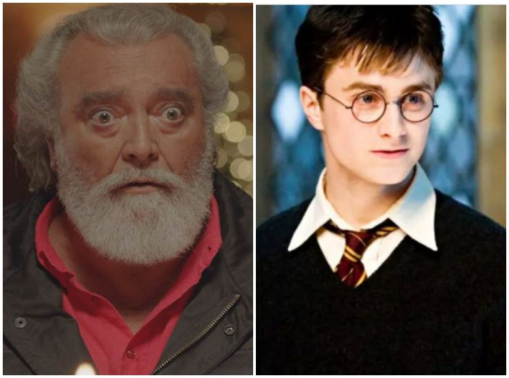Diego Abatantuono in Improvvisamente Natale (Courtesy Press Office) e Daniel Radcliffe in Harry Potter - VelvetMag