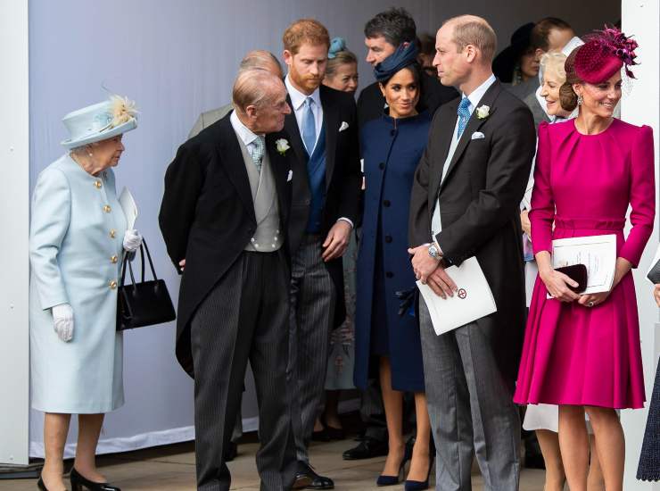 Harry e Meghan con la Famiglia Reale