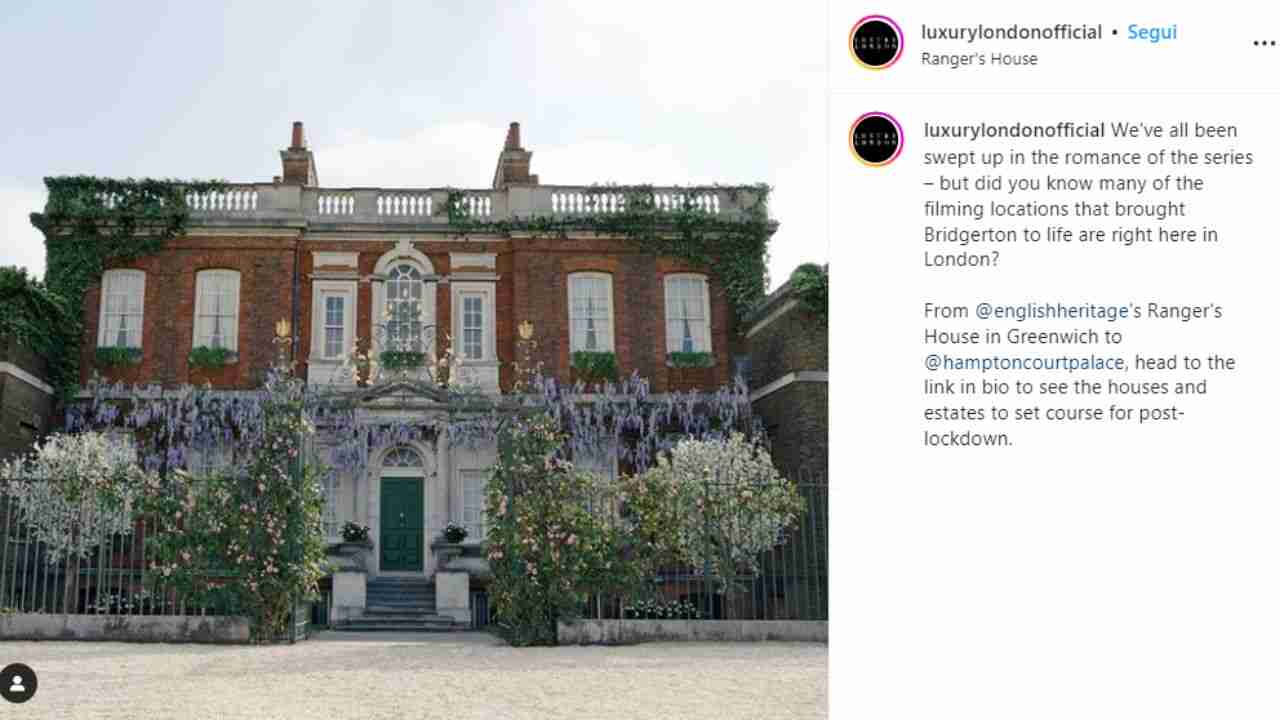 Bridgerton dimora visitabile