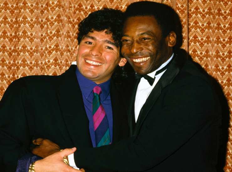 pelé maradona calcio sudamerica