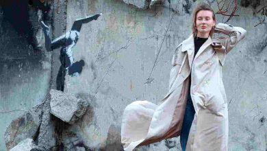 ucraina banksy murale donna