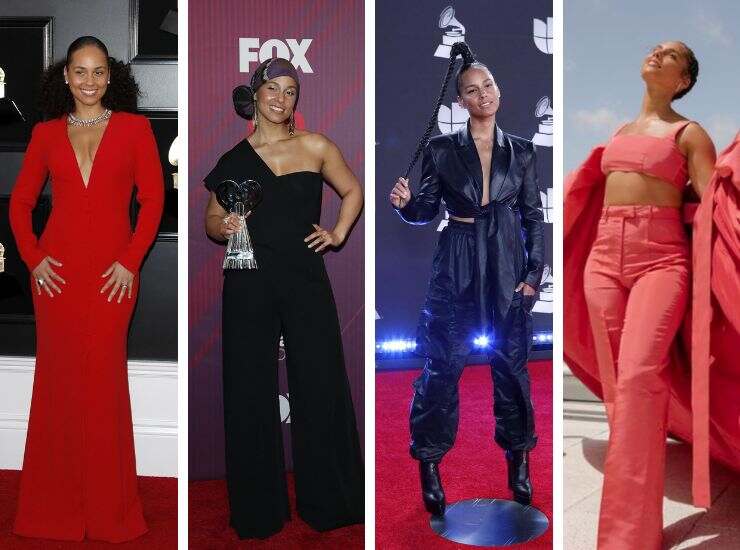 Alicia Keys look red carpet
