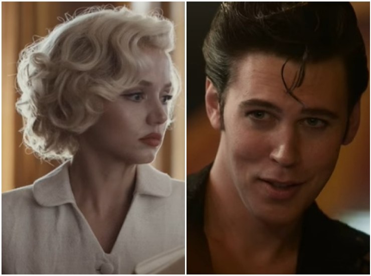 Ana de Armas è Marilyn Monroe in "Blonde" e Austin Butler è Elvis Presley in "Elvis", candidati ai BAFTA 2023 (screenshot trailer) - VelvetMag