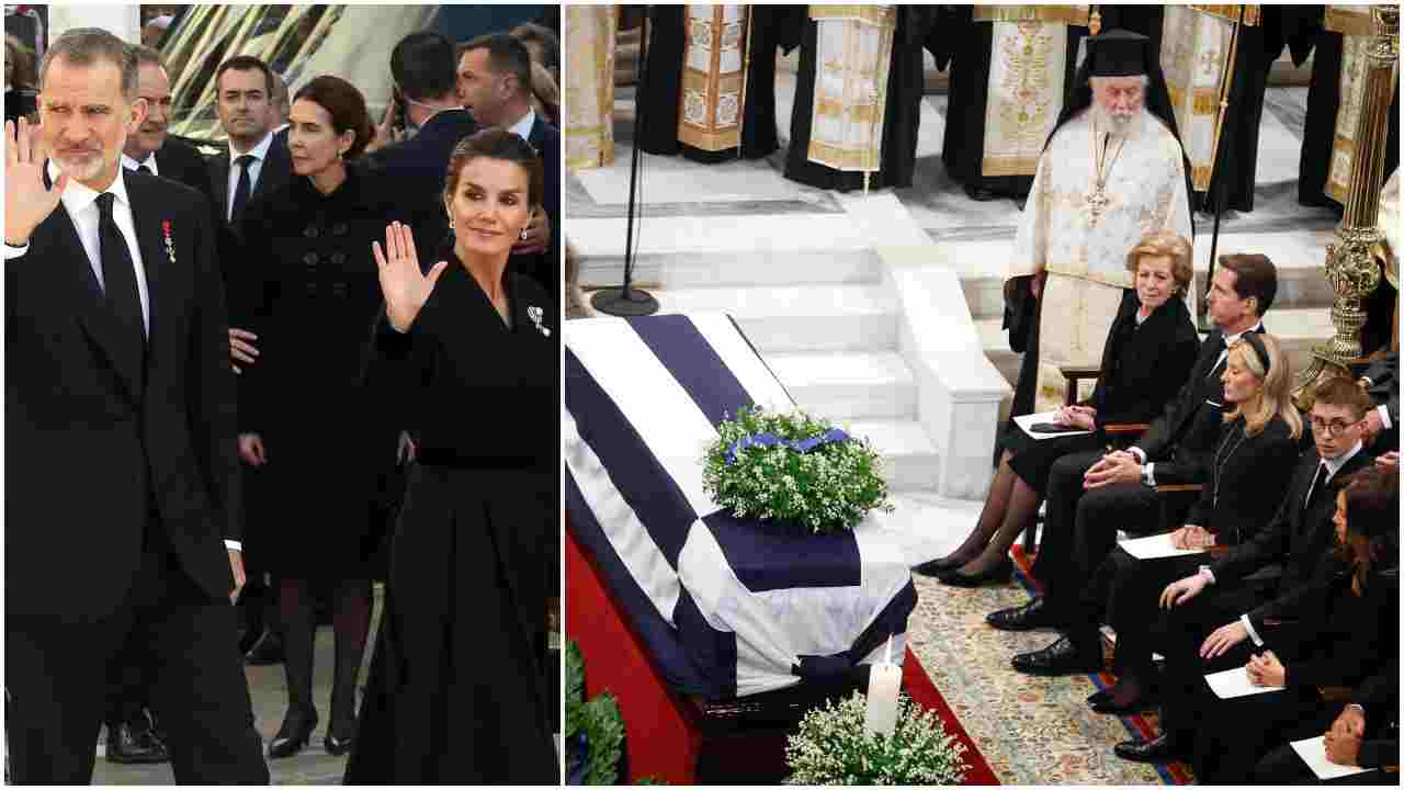 reali al funerale di Costantino II