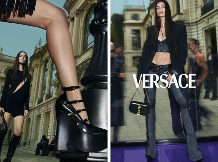 Emily Ratajkowski Versace campagna