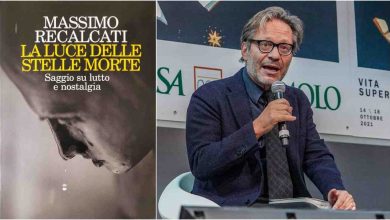 Da sinistra la copertina del libro "La luce delle stelle morte di Massimo Recalcati