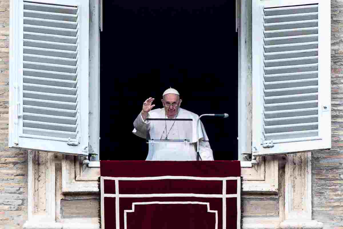 Papa Francesco durante Angelus