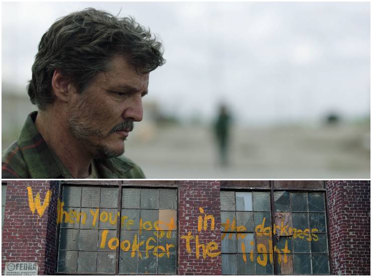 Foto di scena The Last of Us con Pedro Pascal Sky HBO Playstation