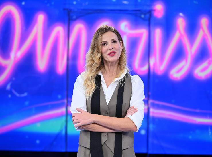 Alessia Marcuzzi durante la presentazione della trasmissione Rai ''Boomerissima'' ospite Domenica In Mara Venier