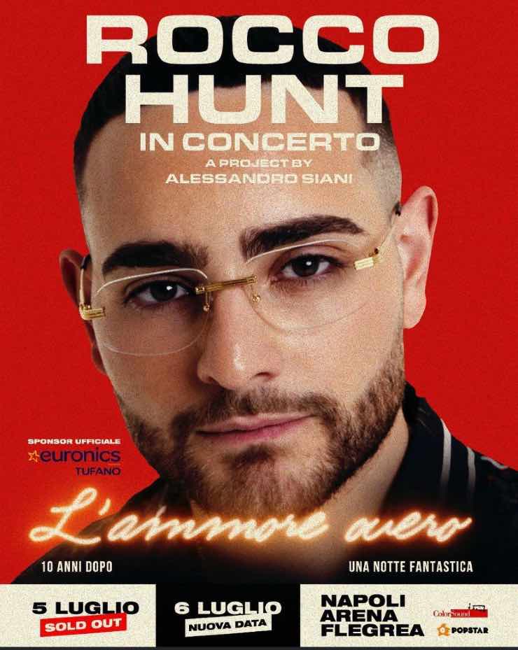 Rocco Hunt locandina concerto nuova data