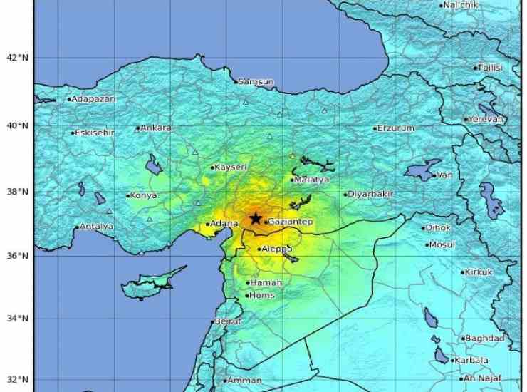 terremoto turchia siria aree colpite