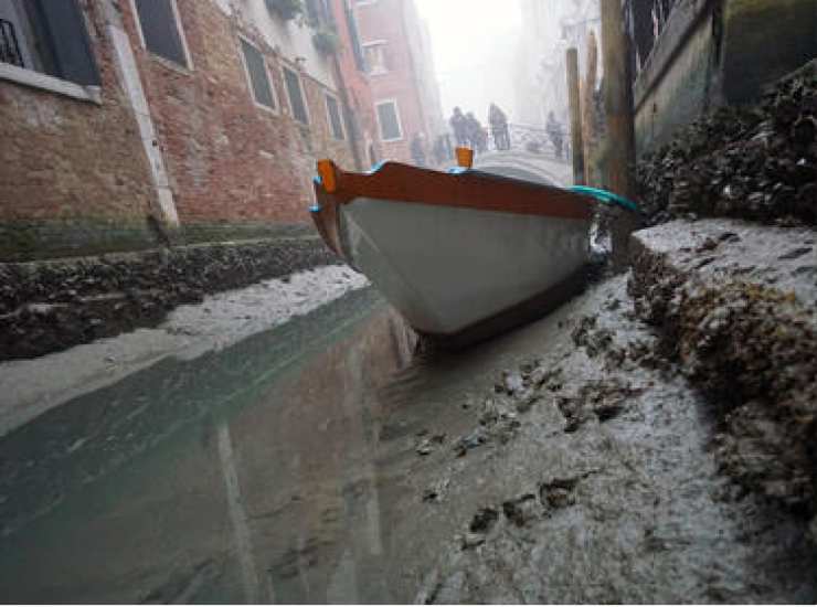 siccità canali venezia