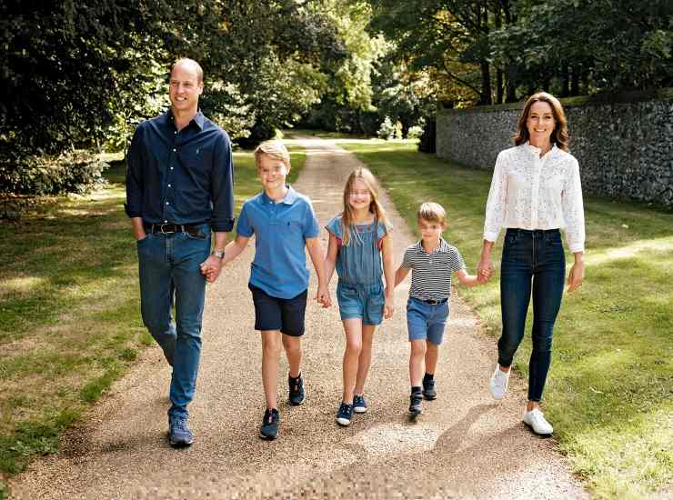 William e Kate con i figli