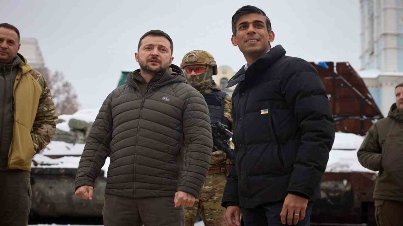 ucraina zelensky sunak kiev