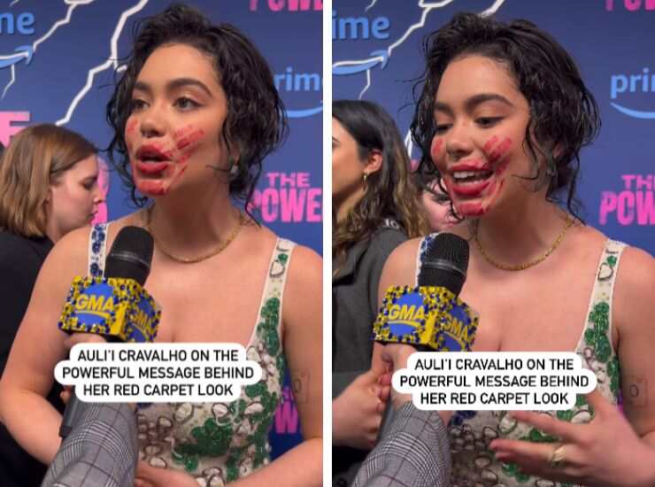 Auli’i Cravalho rossetto impronta