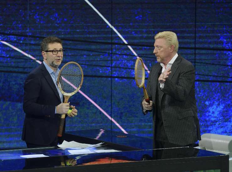 Boris Becker ospite di Fabio Fazio a Che tempo che fa nel 2018