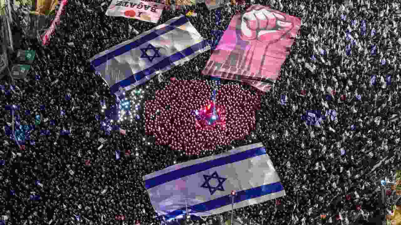 proteste israele notte netanyhau