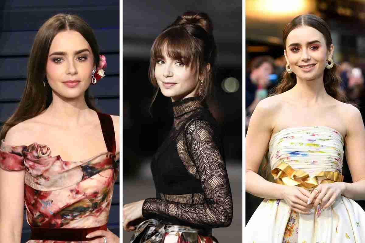 Lily Collins red carpet look