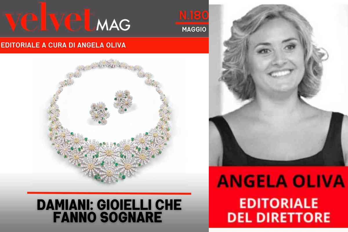 Editoriale VelvetMAG Angela Oliva Copertina Maggio 2023 Gioielli Damiani