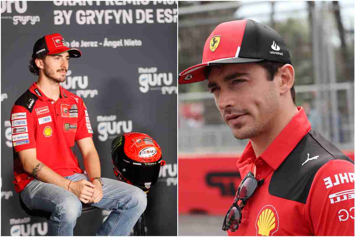 Moto GP e Formula1 Francesco Bagnaia e Charles Leclerc