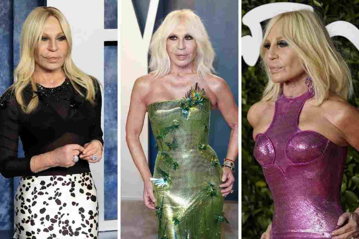 Donatella Versace look red carpet