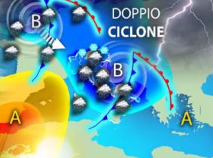 meteo freddo pioggia