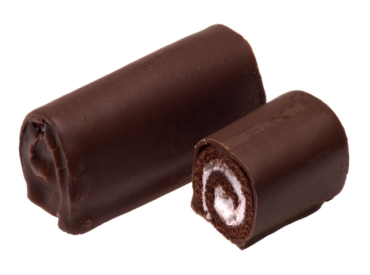 Rotolo ricoperto di cioccolato per un tocco di gusto in più