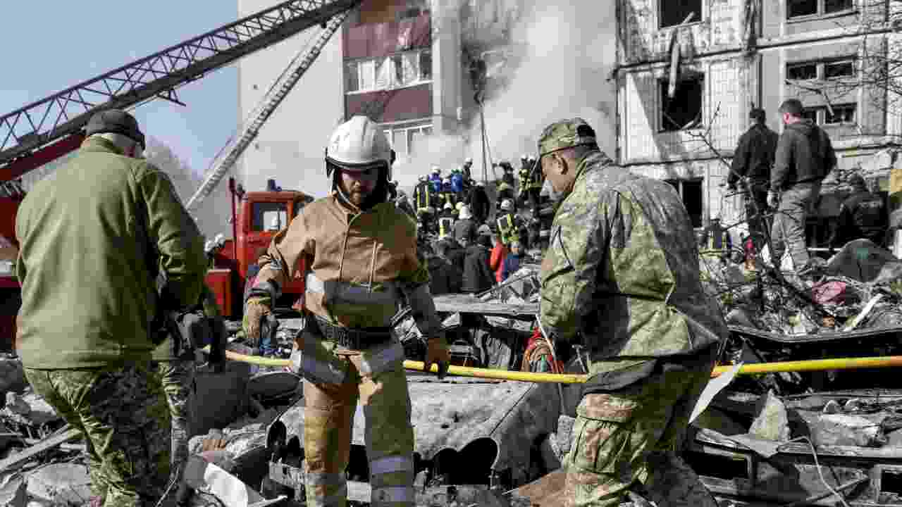 bombardamento ucraina città kiev