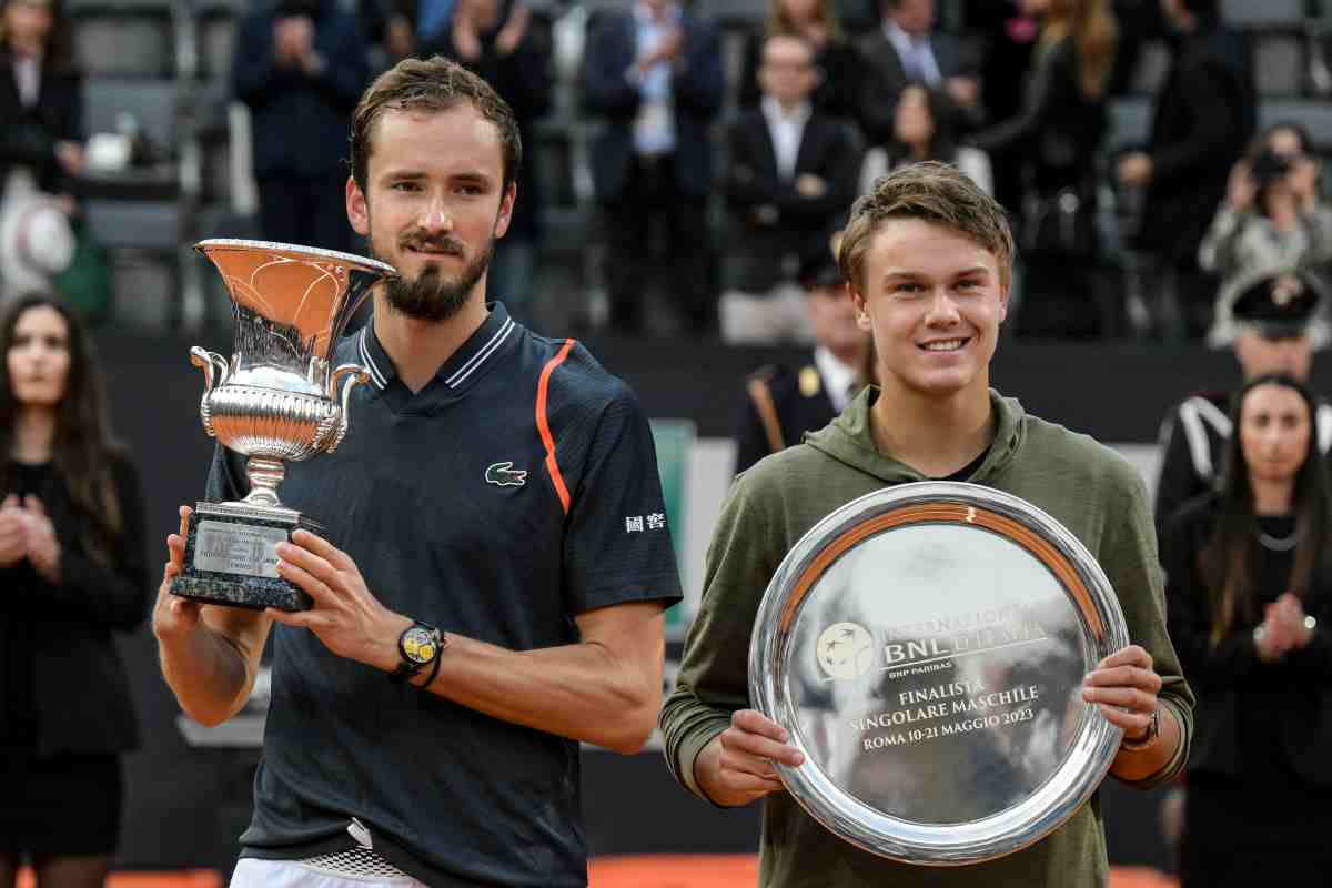 Daniil Medvedev vince Internazionali BNL d'Italia 2023 a Roma contro Holger Rune