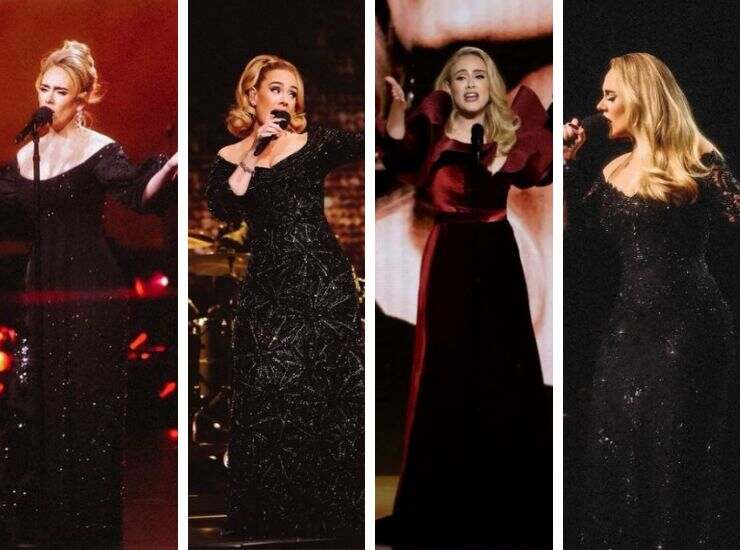 Adele look red carpet