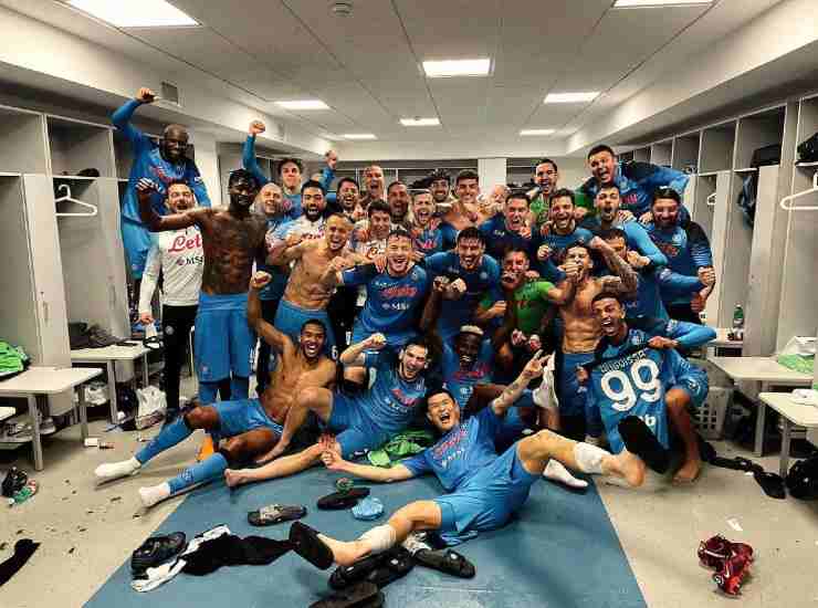 scudetto napoli squadra spogliatoio