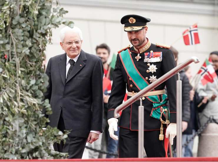 Principe Haakon e Presidente Mattarella