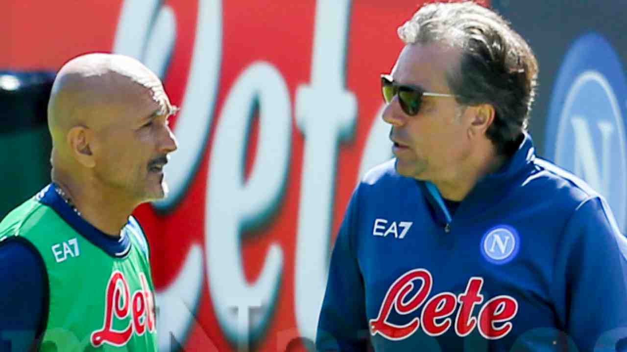 Luciano Spalletti Cristiano Giuntoli Napoli De Laurentiis